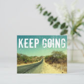 「保行く」ヴィンテージ写真 ポストカード (スタンド正面)