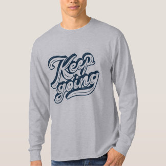 保行やる気を起こさせるlことわざlネイビー引用文グレイ tシャツ