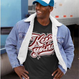 保行カッコいいレタリングl黒やる気を起こさせる色 tシャツ