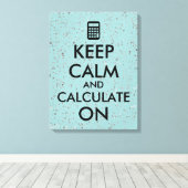 保計算に関する計算と計算のカスタム キャンバスプリント (インサイチュ (ウッドフロア))