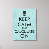 保計算に関する計算と計算のカスタム キャンバスプリント (正面)