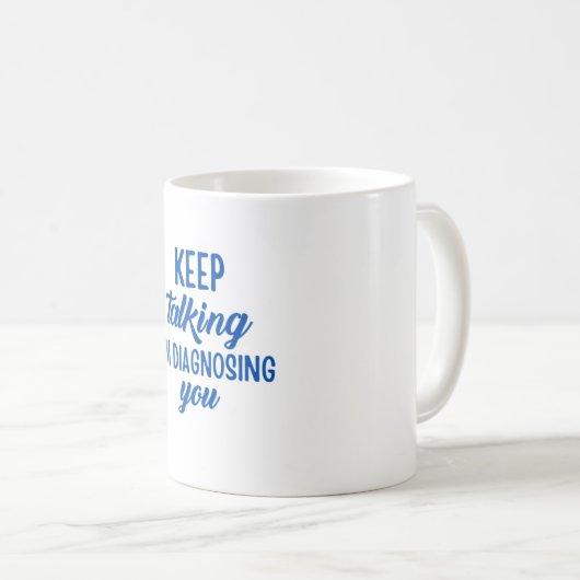 保診断してる コーヒーマグカップ (正面右)