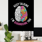 保診断してる ポスター (ホームオフィス)