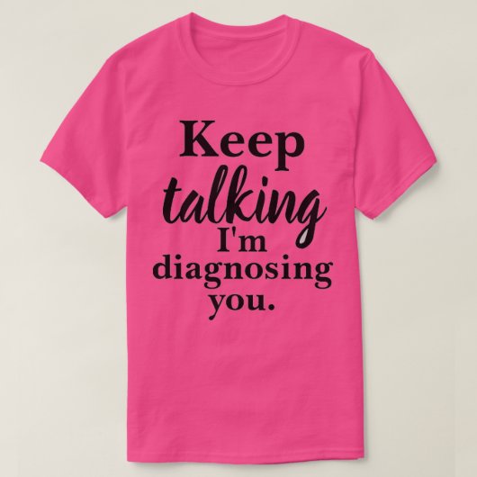 保診断してる Tシャツ (デザイン正面)