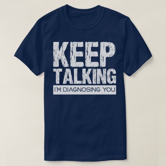 保診断してる Tシャツ (デザイン正面)
