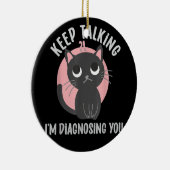 保診断の話 – 心理学おもしろい セラミックオーナメント (右)