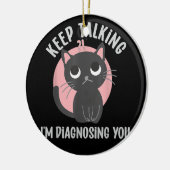 保診断の話 – 心理学おもしろい セラミックオーナメント (左)