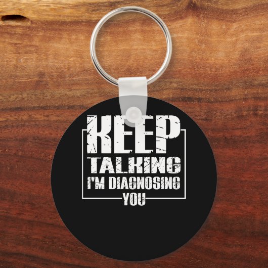 保診断中 キーホルダー (正面)