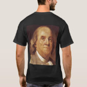 "保証のために自由を…犠牲にする人 Tシャツ (裏面)
