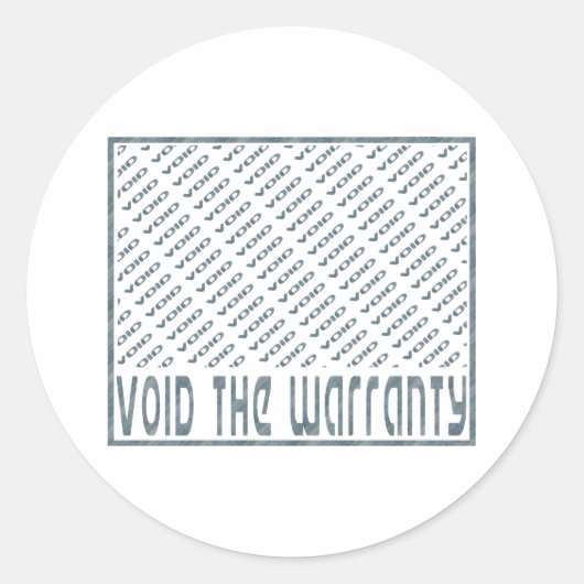 保証の無効化 ラウンドシール (正面)