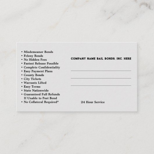 保証債名刺 名刺 (裏面)