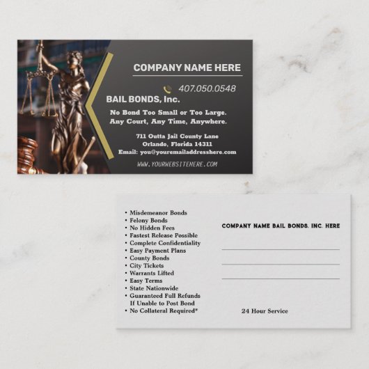 保証債名刺 名刺 (正面/裏面)