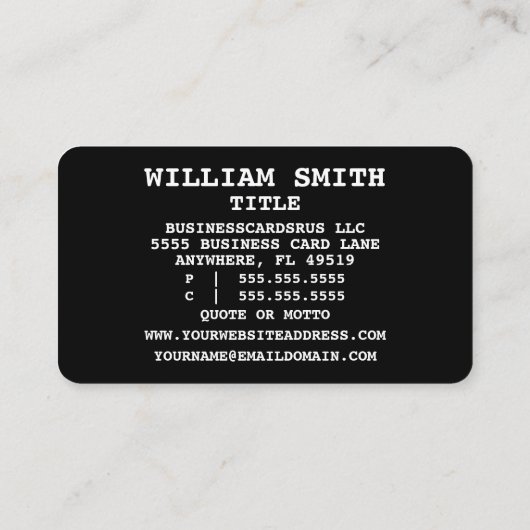 保証債法律語名刺名刺 名刺 (裏面)