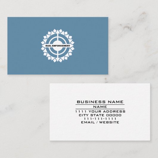 保証執行の逃亡犯罪人回収代行金 名刺 (正面/裏面)