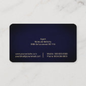 保証執行エージェントの名刺 名刺 (裏面)