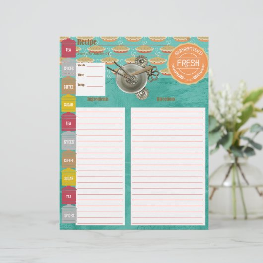 保証新しいレシピ挿入 (スタンド正面)