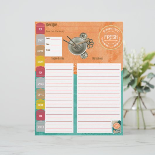 保証新しいレシピ挿入 (スタンド正面)