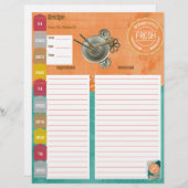 保証新しいレシピ挿入 (正面/裏面)