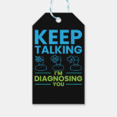 保話してるサイコロのギフトの診断 ギフトタグ (正面)