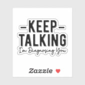 保話して診断するおもしろいセラピスト シール (シート)