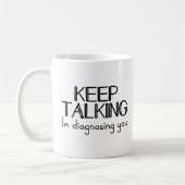 保話して診断するおもしろい精神科医 コーヒーマグカップ (左)