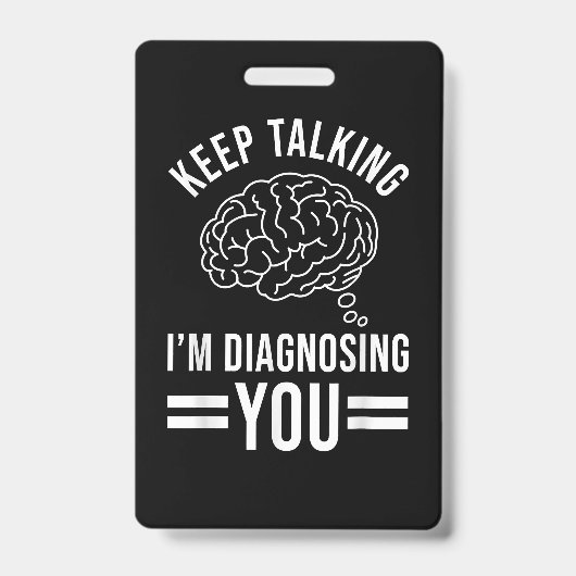 保話す引用文ギフトの診断おもしろい中 バッジ (正面)