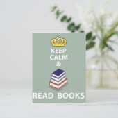 保読CalmとBooksのベクトル ポストカード (スタンド正面)