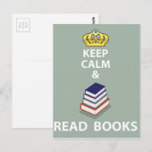 保読CalmとBooksのベクトル ポストカード (正面/裏面)