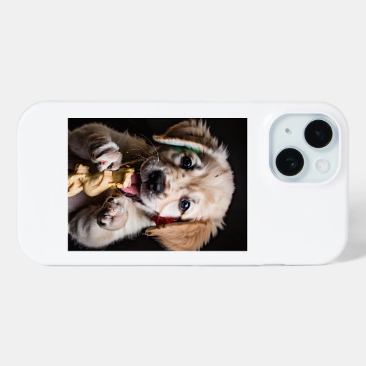 保護お洒落白iphone15ケース Case-Mate iPhoneケース (裏面 (横))