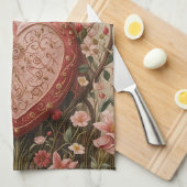 保護されたハート キッチンタオル (四つ折り)