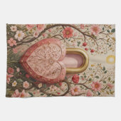 保護されたハート キッチンタオル (横)