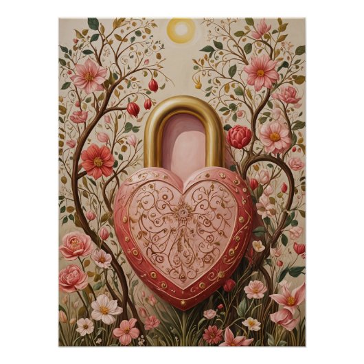 保護されたハート ポスター (正面)