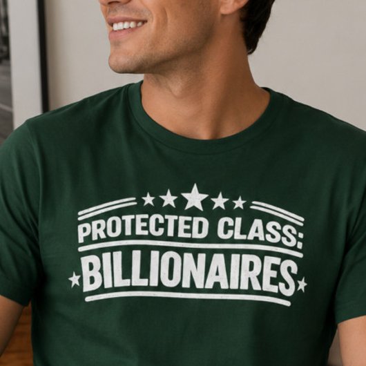 保護された階級の億万長者Tシャツ Tシャツ
