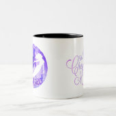 "保護して下さい人魚およびアザラシによって" ツートーンマグカップ (中央)