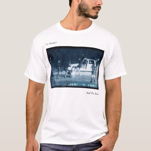 保護し、役立つため Tシャツ (正面)
