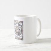 保護するなら買わないで 猫 保護猫 保護活動 ヴィンテージ風 コーヒーマグカップ (正面右)