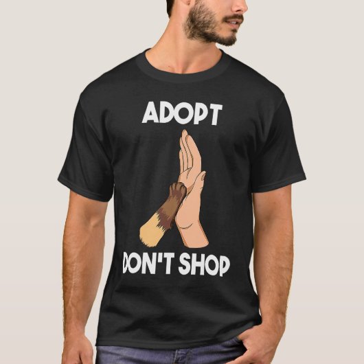 保護する、買わない。 猫 Tシャツ (正面)