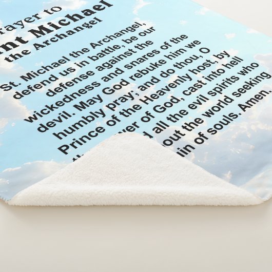 保護と勇気のためのカトリック祈りの言葉 シェルパブランケット (3/4)