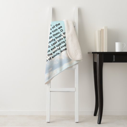 保護と勇気のためのカトリック祈りの言葉 シェルパブランケット (インサイチュ)