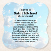 保護と勇気のためのカトリック祈りの言葉 ペーパーコースター (正面)