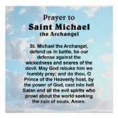 保護と勇気のためのカトリック祈りの言葉 ポスター (正面)