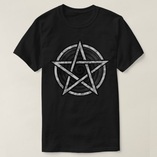 保護のための大理石のペンタグラム Tシャツ (デザイン正面)