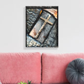 保護の十字 キャンバスプリント (インサイチュ (リビング))