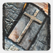 保護の十字 スクエアシール (正面)