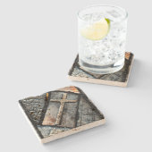 保護の十字 ストーンコースター (横)