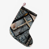 保護の十字 スモールクリスマスストッキング (正面 (吊り時))