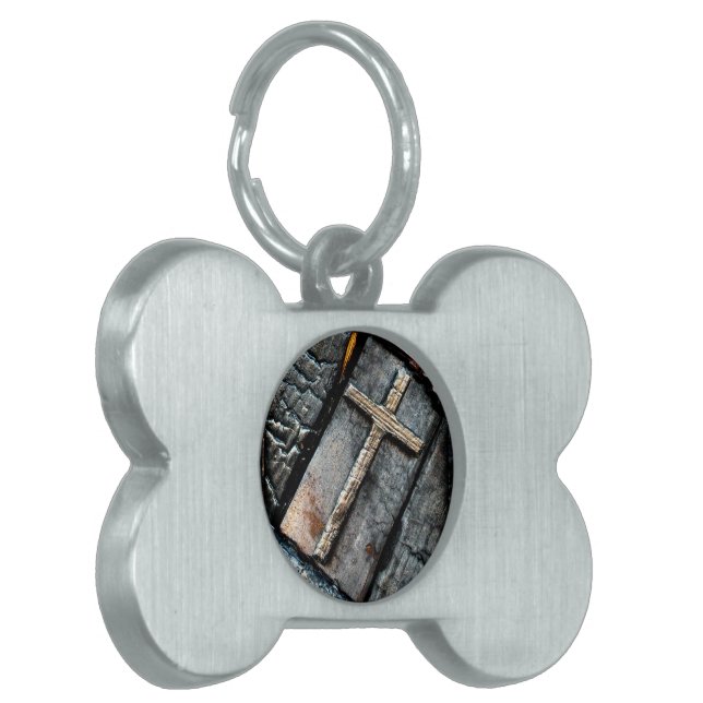 保護の十字 ペットネームタグ (正面左)