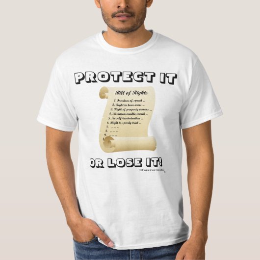 保護の権利法 Tシャツ (正面)