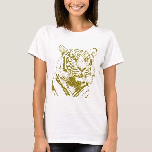 保護の雄叫び:トラ Tシャツ (正面)