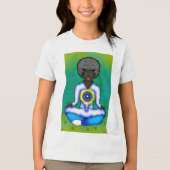 保護の青い光 トライブレンドＴシャツ (正面)